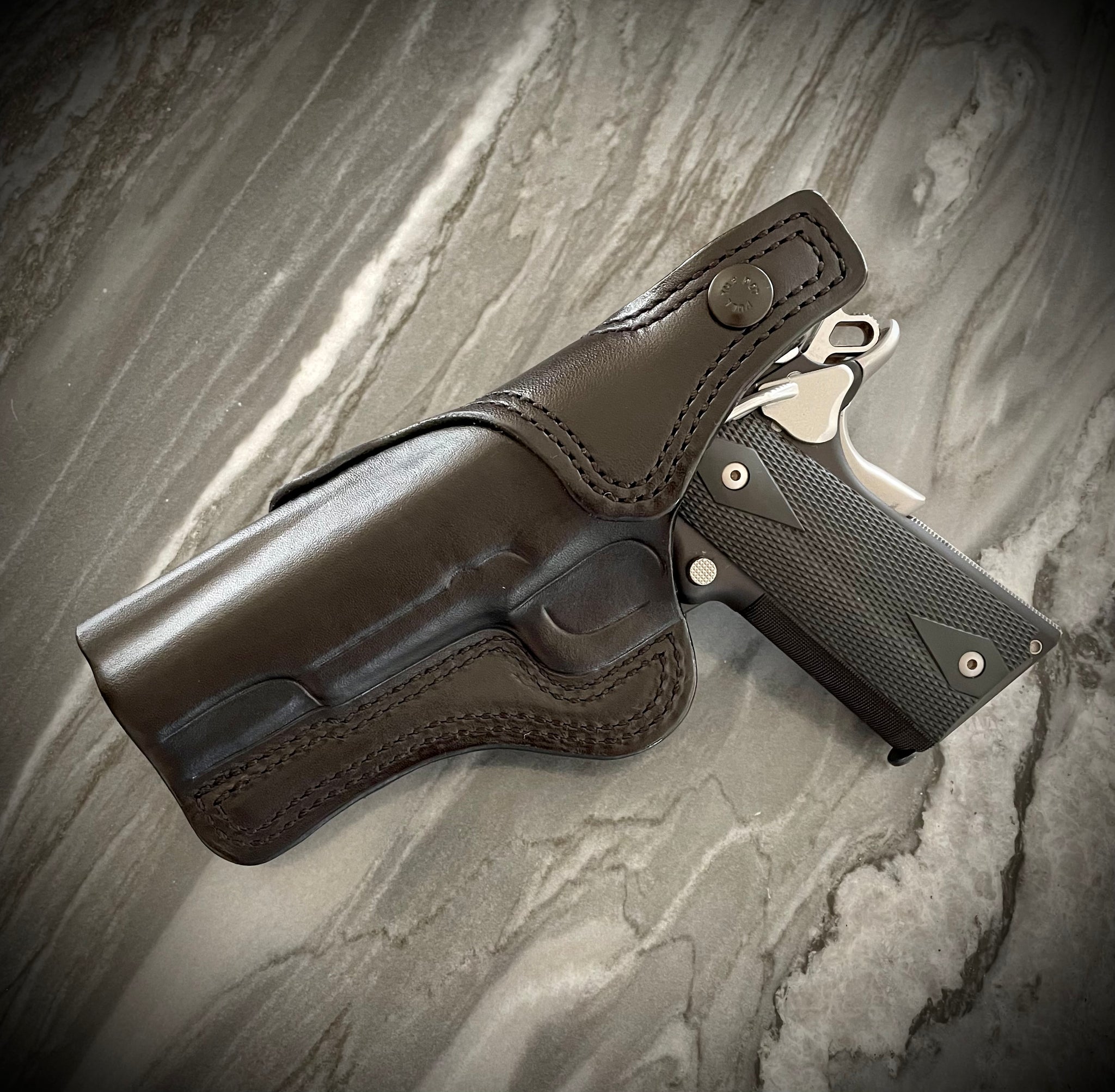 Colt Super 38 5" 1911 IWB HOLSTER with thumb break
