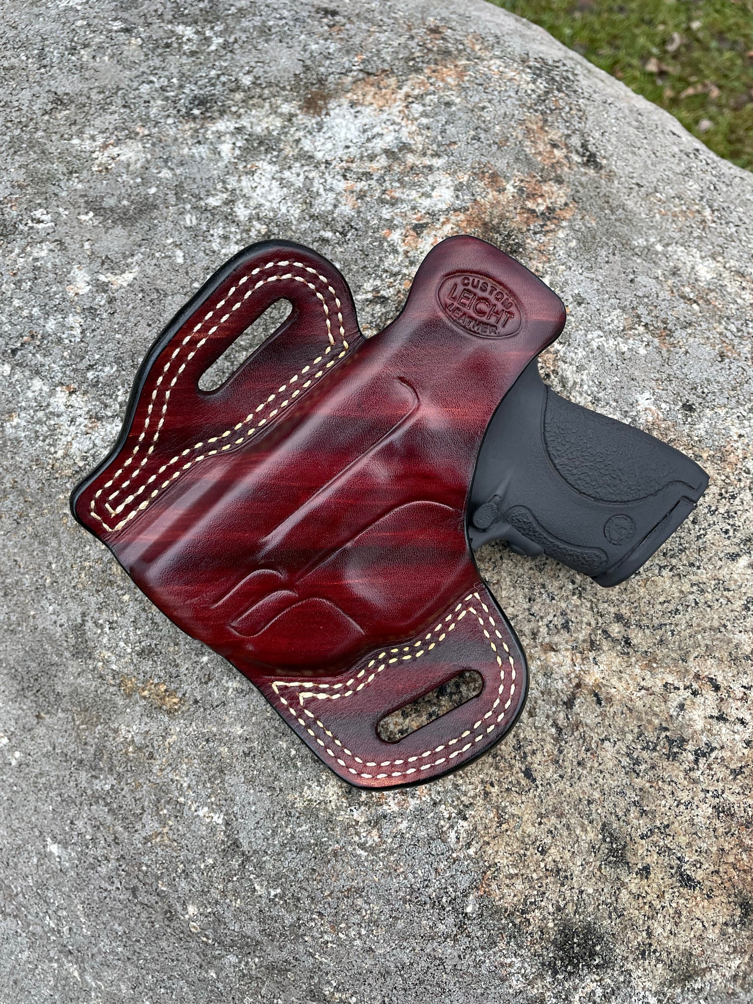 M&P Shield with Crimson trace OWB Holster